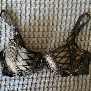 Adore Me Enny Contour 38D Black Lace Bra